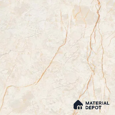 Budget Friendly Marble Floor & Wall Tile Value For Money TL 05589 Crema Allegra 4 ft x 2 ft - Vitrified Glossy Finish -9 mm | 4 Random Design | Suitable for Living Room, Bedroom & Bathroom