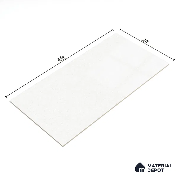 Marble Floor & Wall Tile | TL 05544 Alps Crystal White | 4ft x 2 ft Glossy Finish Vitrified Tile - 9 mm | Suitable For Living Room, Bedroom, Dining Area