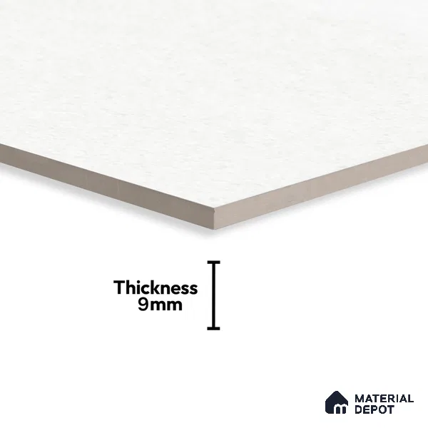 Marble Floor & Wall Tile | TL 05544 Alps Crystal White | 4ft x 2 ft Glossy Finish Vitrified Tile - 9 mm | Suitable For Living Room, Bedroom, Dining Area