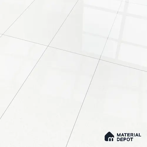 Marble Floor & Wall Tile | TL 05544 Alps Crystal White | 4ft x 2 ft Glossy Finish Vitrified Tile - 9 mm | Suitable For Living Room, Bedroom, Dining Area