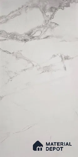 White Marble Look LM 22759 8 ft x 4 ft Texture Finish Decorative Laminate - 1 mm | Suitable for TV Unit, Wardrobe, Kitchen Cabinets