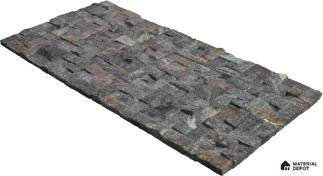 WL 00078 Amazon Green 300 x 300 mm Natural Stone Wall Cladding | Stone is a Natural Product, Please Expect Variation in Shades