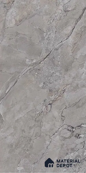 Stone Floor & Wall Tile TL 04444 Amazon Grey Stone 4 ft x 2 ft Digital Punch Matte Finish Vitrified Tile - 9 mm | 4 Random Design | Suitable For Living Room, Bedroom, Bathroom