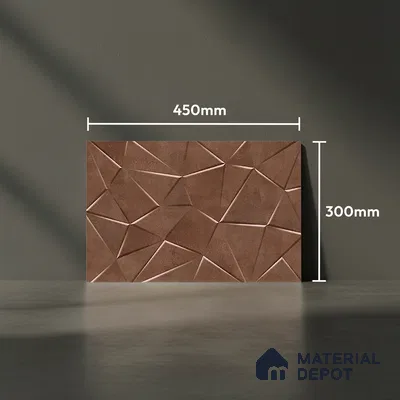 TL 05790 C Amber Dark 450x300 mm Glossy Finish Ceramic Wall Tile - 7 mm