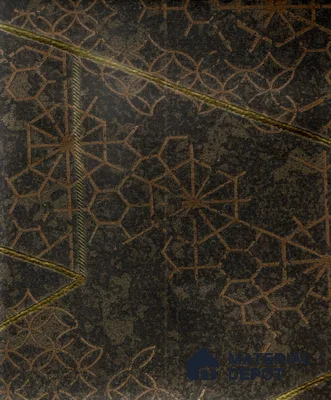 AMDL211113 | Brown Star Panel Non Woven Geometric Wallpaper - 10 Meter x 21 Inches, 57.41 Sq. Ft. (Min. 15% Wastage)