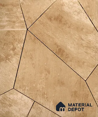 AMDL211127 | Caramel Stone Panel Non Woven Geometric Wallpaper - 10 Meter x 21 Inches, 57.41 Sq. Ft. (Min. 15% Wastage)