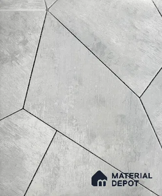 AMDL211130 | Light Grey Stone Panel Facets Non Woven Geometric Wallpaper - 10 Meter x 21 Inches, 57.41 Sq. Ft. (Min. 15% Wastage)