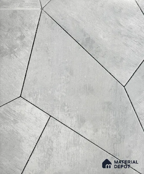 AMDL211130 | Light Grey Stone Panel Facets Non Woven Geometric Wallpaper - 10 Meter x 21 Inches, 57.41 Sq. Ft. (Min. 15% Wastage)