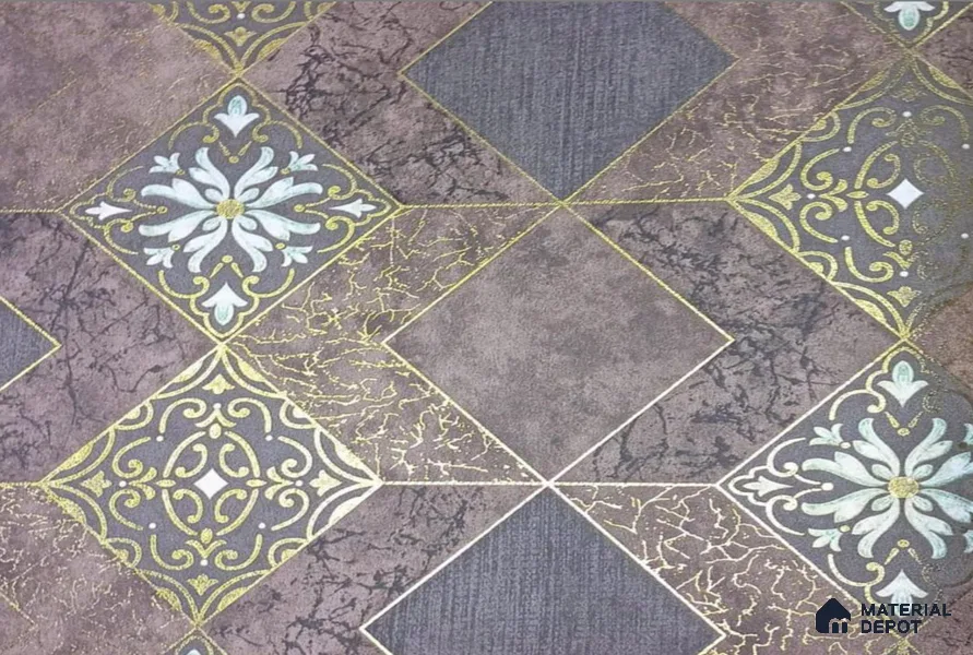 AMFL22612 | 10 Meter x 21 Inches Geometric Look Wallpaper - 57.41 Sq. Ft. | Minimum 15% wastage during installation