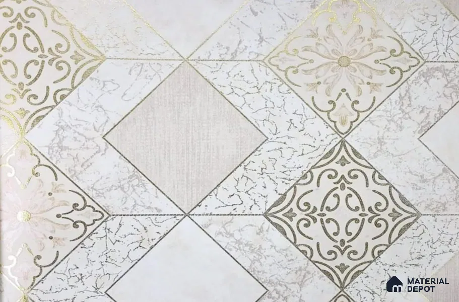 AMFL22613 | 10 Meter x 21 Inches Geometric Look Wallpaper - 57.41 Sq. Ft. | Minimum 15% wastage during installation