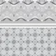 Moroccan Carpet Floor Tile TL 03082 B Border 1 ft x 1 ft Matte Finish Digital Ceramic Tile - 9.5 mm | Suitable For Living Room, Kitchen, Dining Area | Please Expect a Slight Variation of Pattern | Image 01