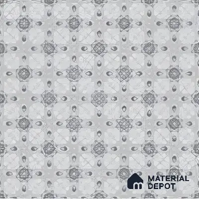 Moroccan Carpet Wall & Floor Tile TL 03082 C Centre 1 ft x 1 ft Matte Finish Digital Ceramic Tile - 9.5 mm | Suitable For Living Room, Kitchen, Bathroom | Please Expect a Slight Variation of Pattern