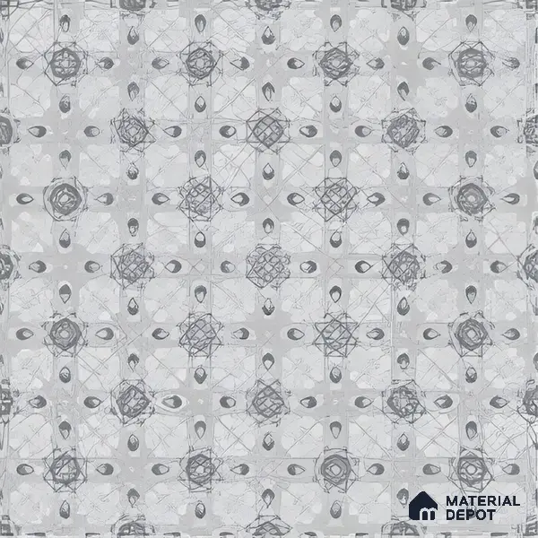 Moroccan Carpet Wall & Floor Tile TL 03082 C Centre 1 ft x 1 ft Matte Finish Digital Ceramic Tile - 9.5 mm | Suitable For Living Room, Kitchen, Bathroom | Please Expect a Slight Variation of Pattern