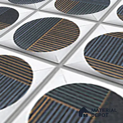 Faux Subway Wall Tile TL 04918 Esfera Decor 1 Circle Nero Pallido 1 ft x 1 ft Ceramic Matte Finish - 9 mm | Suitable for Highlighter Walls, Foyer, Bathroom, Kitchen Wall & Backsplashes | Please Expect a Slight Variation of Pattern (Sample)
