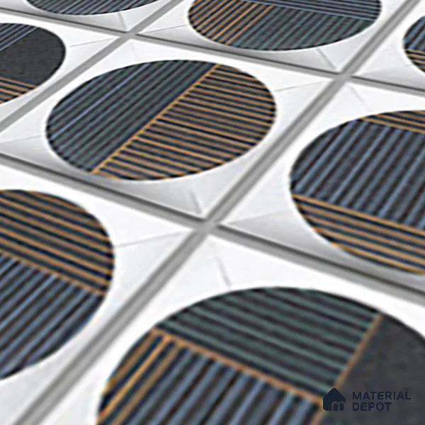 Faux Subway Wall Tile TL 04918 Esfera Decor 1 Circle Nero Pallido 1 ft x 1 ft Ceramic Matte Finish - 9 mm | Suitable for Highlighter Walls, Foyer, Bathroom, Kitchen Wall & Backsplashes | Please Expect a Slight Variation of Pattern (Sample)