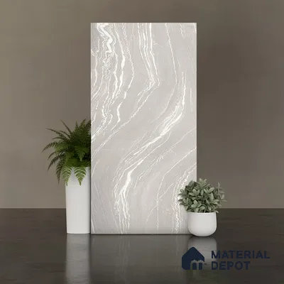 Stone Floor & Wall Tile TL 04445 Antania Latte 4 ft x 2 ft Digital Punch Matte Finish Vitrified Tile - 9 mm | 4 Random Design | Suitable For Living Room, Bedroom, Bathroom