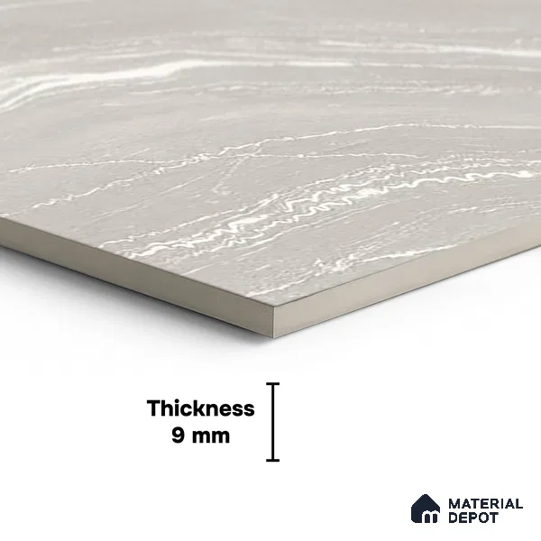 Stone Floor & Wall Tile TL 04445 Antania Latte 4 ft x 2 ft Digital Punch Matte Finish Vitrified Tile - 9 mm | 4 Random Design | Suitable For Living Room, Bedroom, Bathroom