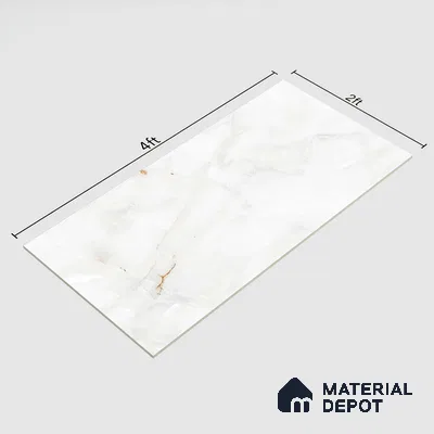 Marble Wall & Floor Tile | TL 02569 Anti Sky 4 ft x 2 ft Glossy Finish Random Design Vitrified Tile - 9 mm | Suitable For Living Room, Bedroom, Kitchen (Sample)