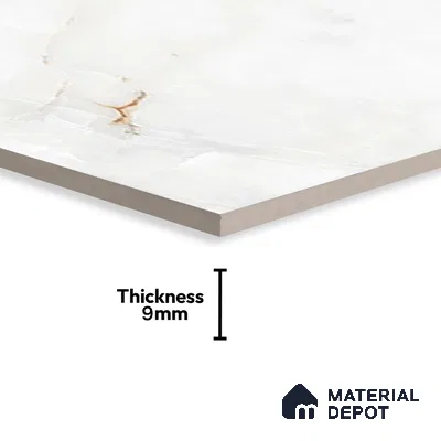 Marble Wall & Floor Tile | TL 02569 Anti Sky 4 ft x 2 ft Glossy Finish Random Design Vitrified Tile - 9 mm | Suitable For Living Room, Bedroom, Kitchen (Sample)