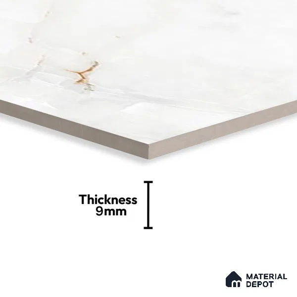 Marble Wall & Floor Tile | TL 02569 Anti Sky 4 ft x 2 ft Glossy Finish Random Design Vitrified Tile - 9 mm | Suitable For Living Room, Bedroom, Kitchen (Sample)