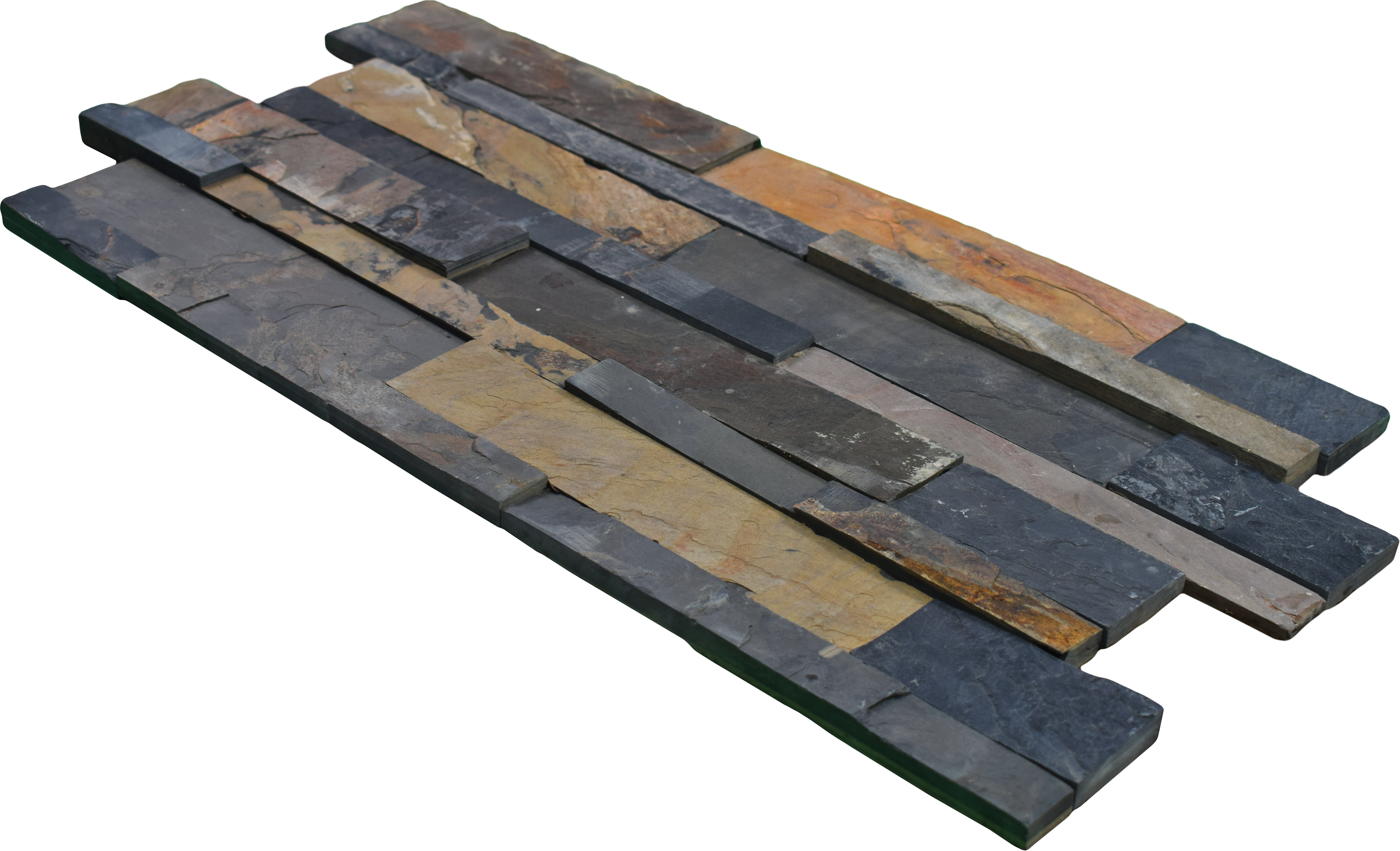WL 00076 Antique Black 600 x 150 mm Natural Stone Wall Cladding |  Stone is a Natural Product, Please Expect Variation in Shades