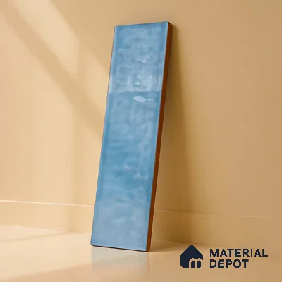 TL 03802 B Blue 300x75 mm Glossy Finish Ceramic Wall  Subway Tile - 10 mm