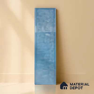 TL 03802 B Blue 300x75 mm Glossy Finish Ceramic Wall  Subway Tile - 10 mm