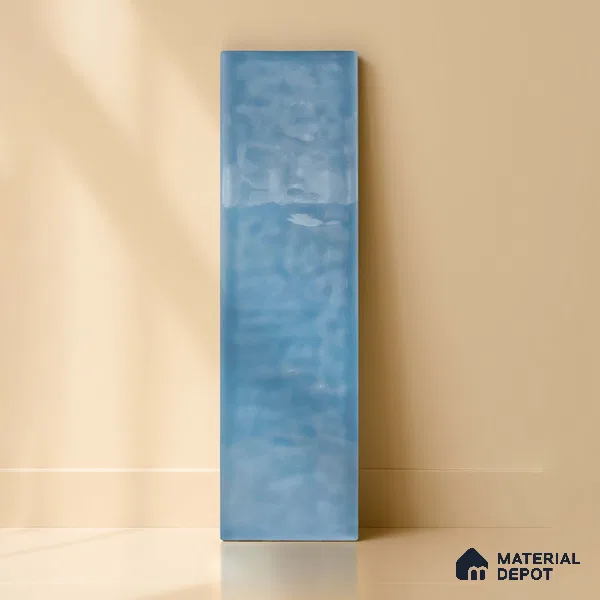 TL 03802 B Blue 300x75 mm Glossy Finish Ceramic Wall Subway Tile - 10 mm