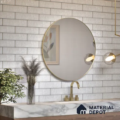 TL 03802 G White 300x75 mm Glossy Finish Ceramic Wall  Subway Tile - 10 mm