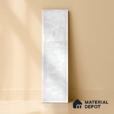 TL 03802 G White 300x75 mm Glossy Finish Ceramic Wall  Subway Tile - 10 mm
