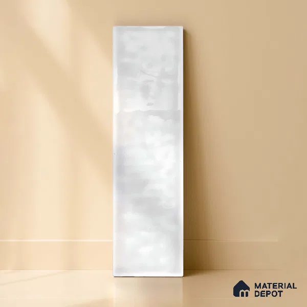TL 03802 G White 300x75 mm Glossy Finish Ceramic Wall  Subway Tile - 10 mm