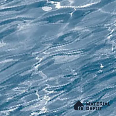TL 01893 C Azure Blue Dark 18 x 12 inch Glossy Finish Ceramic Wall Tile - 6 mm