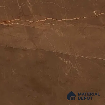Marble Floor & Wall Tile TL 02180 Armani Brown 4 ft x 2 ft High Gloss Finish Vitrified Tile - 9 mm (Random 4)