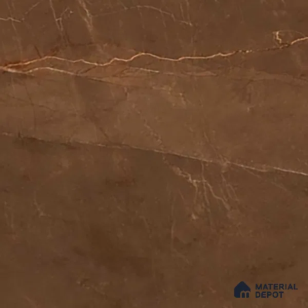 Marble Floor & Wall Tile TL 02180 Armani Brown 4 ft x 2 ft High Gloss Finish Vitrified Tile - 9 mm (Random 4)