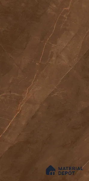Marble Floor & Wall Tile TL 02180 Armani Brown 4 ft x 2 ft High Gloss Finish Vitrified Tile - 9 mm (Random 4)