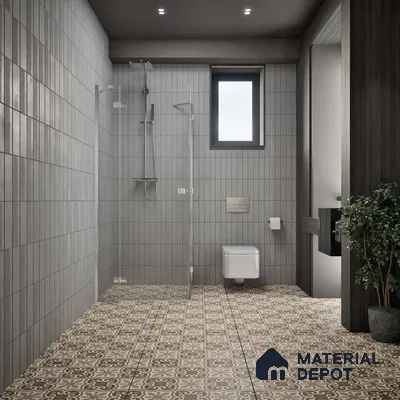 Moroccan Wall & Floor Tile TL 00907 Armeida 2 ft x 2 ft Matte Finish Vitrified Tile - 9 mm | Suitable For Kitchen, Bathroom, Dining Area | Please Expect a Slight Variation of Pattern