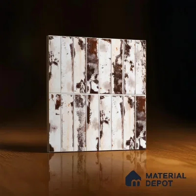Faux Subway Wall Tile TL 04393 C Artefic Latte Cream Brown 1 ft x 1 ft Matte Finish Ceramic Tile - 9 mm | Suitable For Kitchen, Bathroom, Dining Area | Please Expect a Slight Variation of Pattern