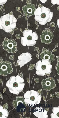 TL 12812 C Artistic Flower 4 ft x 2 ft Vitrified Matte Finish Tile - 9 mm
