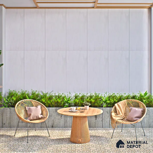 TL 04446 Artstone Natural 4 ft x 2 ft Digital Punch Matte Finish Vitrified Tile - 9 mm (Sample)