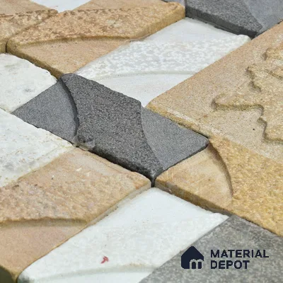 WL 00080 Ash Maple 300 x 300 mm Natural Stone Wall Cladding |  Stone is a Natural Product, Please Expect Variation in Shades