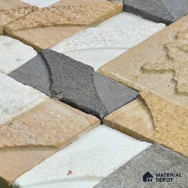WL 00080 Ash Maple 300 x 300 mm Natural Stone Wall Cladding | Stone is a Natural Product, Please Expect Variation in Shades