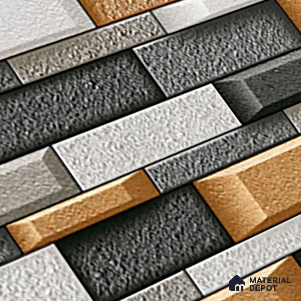 TL 05780 Ashen Multi Colour 450x300 mm Glossy Finish Ceramic Wall Tile - 7 mm (Random Design)