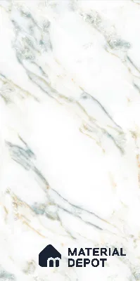 Budget Friendly Marble Floor & Wall Tile Value For Money TL 05587 Green Aurelia 4 ft x 2 ft - Vitrified Glossy Finish -9 mm | Suitable for Living Room, Bedroom & Bathroom