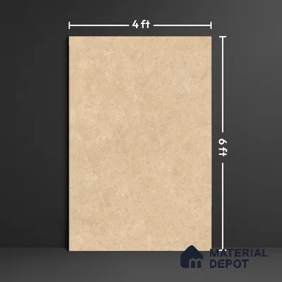 Budget Friendly Large Format Marble Floor Tile TL 04396 Avira Beige Glossy Finish Vitrified Colorbody Tile - 15 mm | Suitable for Living Room, Bedroom, Office | Adhesive and Spacers Must be Used During Installation