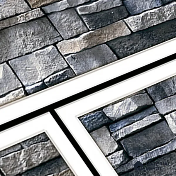 Stone Wall Tile TL 05551 Azur Blue 450x300 mm Glossy Finish Ceramic Elevation Tile - 6 mm