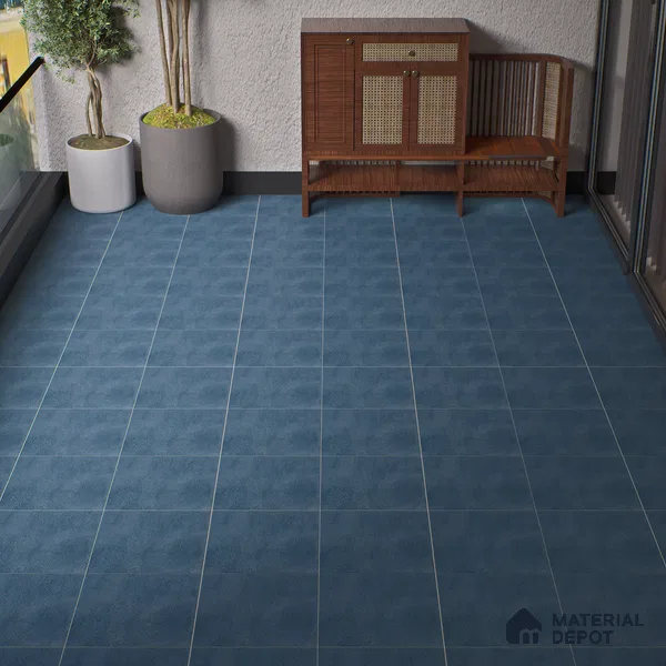 Parking Floor Tile TL 07577 Azure Echo | 16 x 16 inch | Anti Slip Matte Finish Heavy Duty Vitrified Tile - 12 mm | Suitable For High Traffic Areas, Bathroom, Balcony | Pattern Alignment May Vary | 2-3 mm Spacer is Mandatory