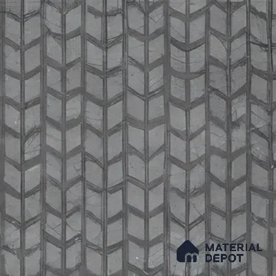Subway Wall Tile TL 04976 Marrakech Compact Chevron Grey 8 x 8 inch Ceramic Matte Finish - 10 mm | Suitable for Highlighter Walls, Foyer, Bathroom, Kitchen Wall & Backsplashes (Sample)