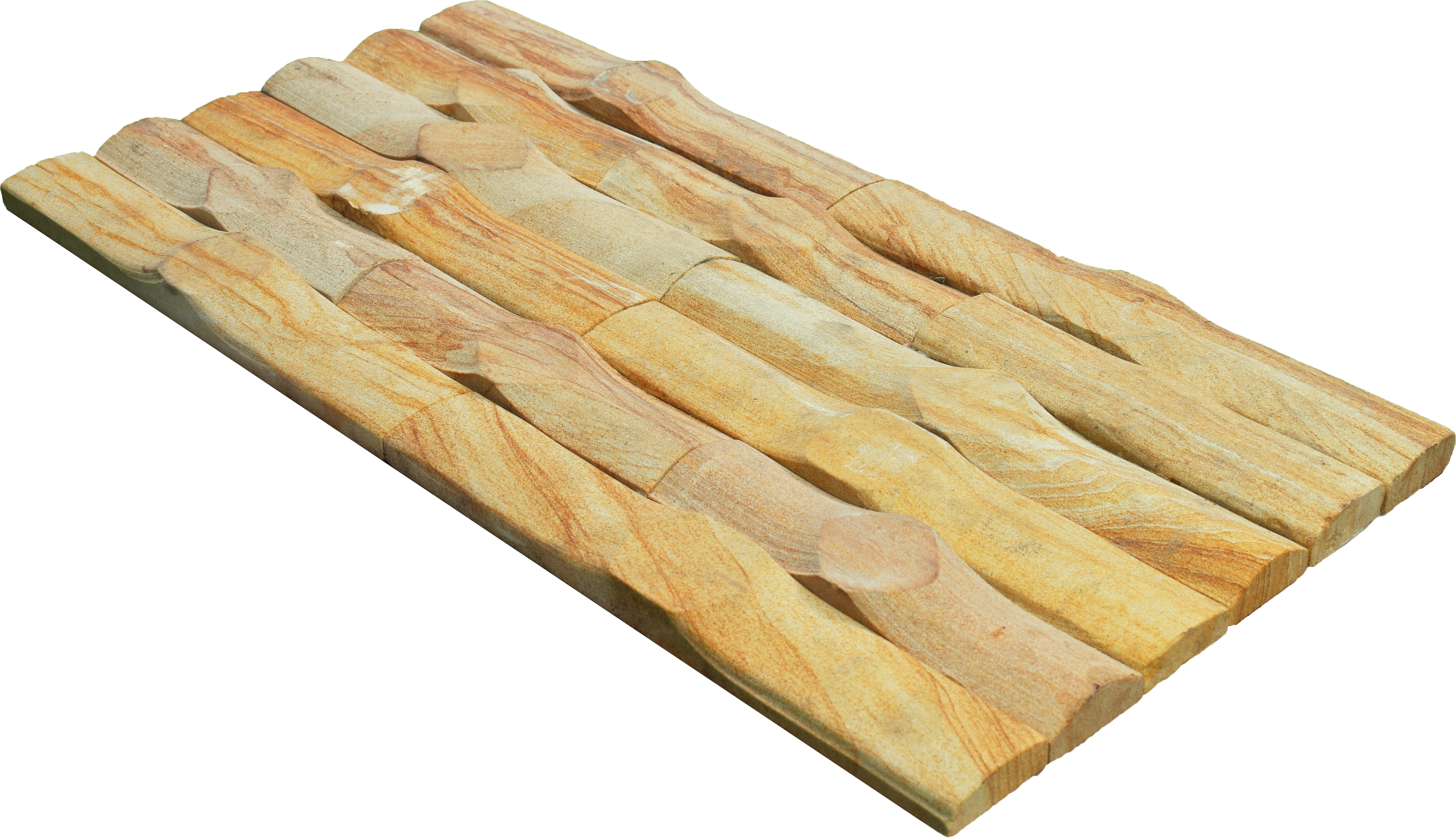 WL 00086 Bambooza 600 x 150 mm Natural Stone Wall Cladding |  Stone is a Natural Product, Please Expect Variation in Shades