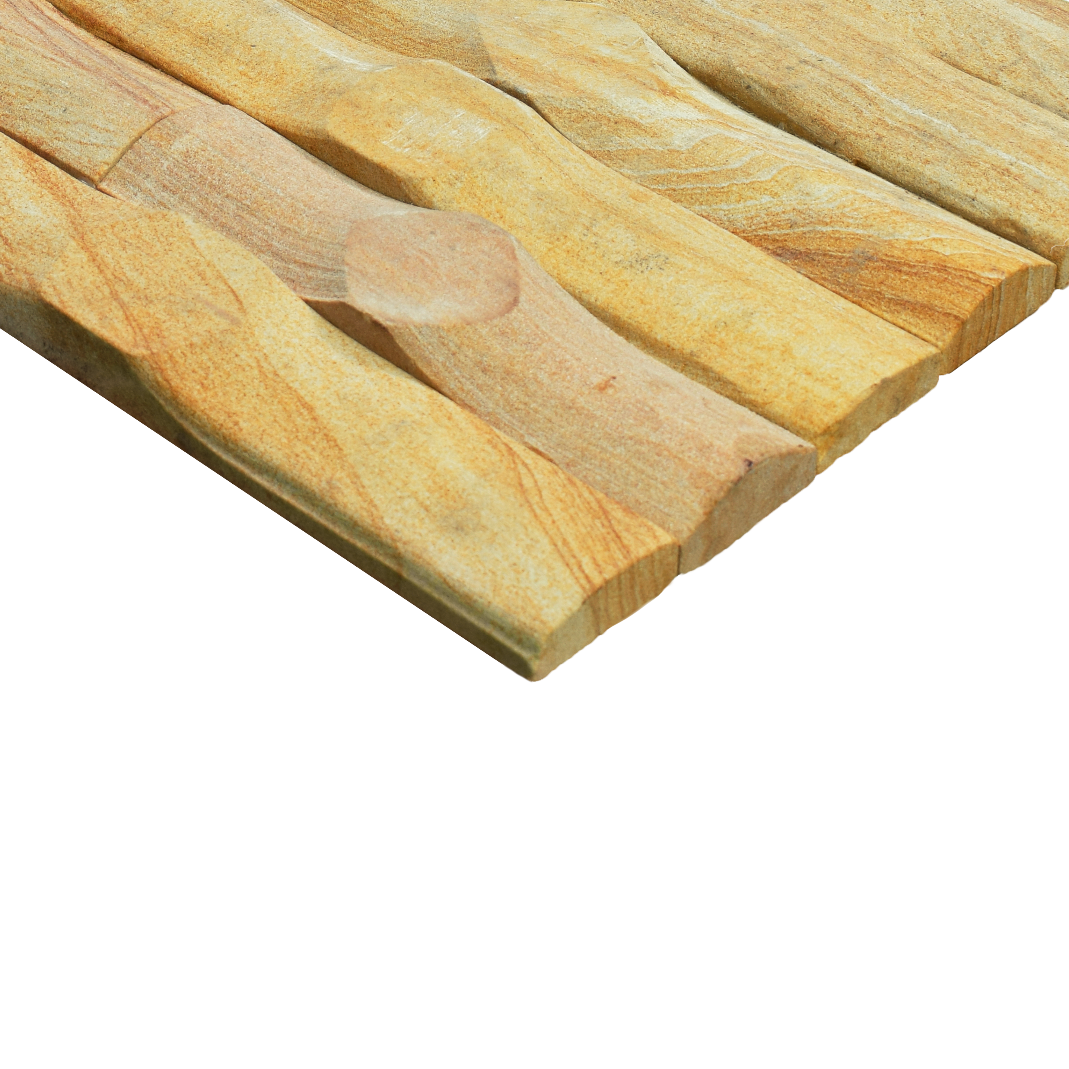 WL 00086 Bambooza 600 x 150 mm Natural Stone Wall Cladding |  Stone is a Natural Product, Please Expect Variation in Shades