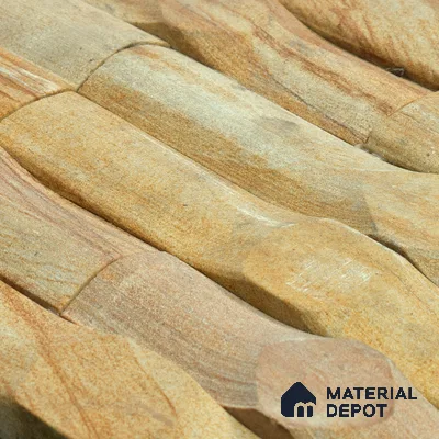 WL 00086 Bambooza 600 x 150 mm Natural Stone Wall Cladding |  Stone is a Natural Product, Please Expect Variation in Shades